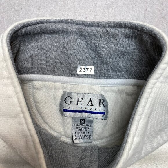 Vintage University Of Michigan Sweatshirt Mens M White Fleece Pullover Logo 90s - Picture 10 of 13